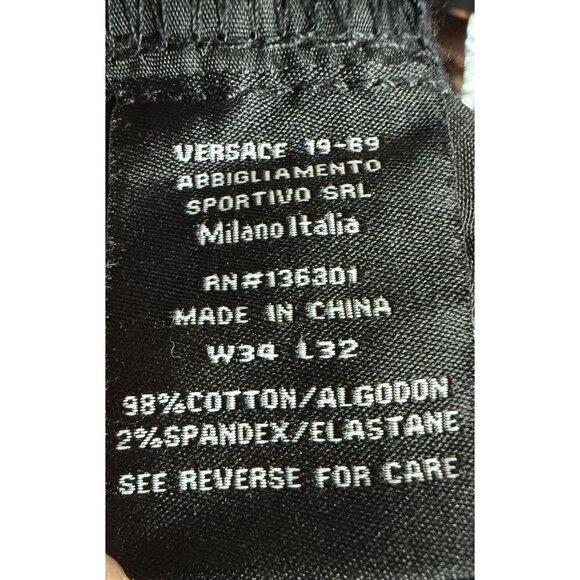 10-69 Versace Abbiglamento Sporting SRL Milano Italia Distressed Jeans 34 x 32 - Picture 7 of 12